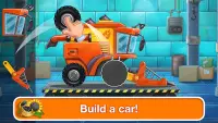 Tractor, car: kids farm games Screen Shot 0