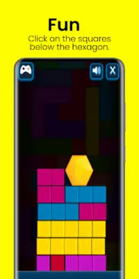 The Hexagon Fall Game Screen Shot 2