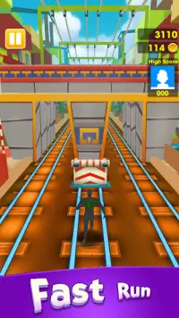 Super Heroes Runner: Subway Run Screen Shot 1