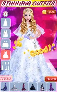 Super fashion model- Makeup & Dress up game Screen Shot 5