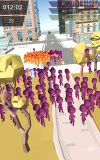 Stickman Crowd in City Screen Shot 2