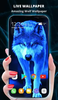 Ice Wallpaper and Keyboard - Lone Wolf Screen Shot 0