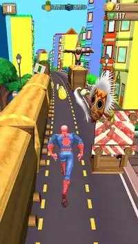 Subway Spider Rush - Amazing Super Hero Man Run Screen Shot 1