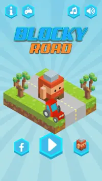 Blocky Road Screen Shot 0