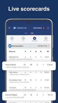 WicketScore: Cricket Live Line Screen Shot 3