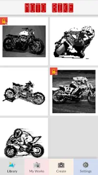 Moto Bike - Pixel Art Screen Shot 2