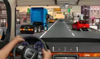 Trafik karayolu yarışçısı - araba sürüsü Screen Shot 9