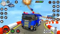 American Fire Truck Stunt Game Screen Shot 1