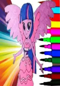 Equestria girls coloring Pages Screen Shot 6