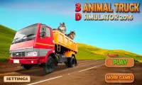 3D Animal Truck Simulator 2016 Screen Shot 6