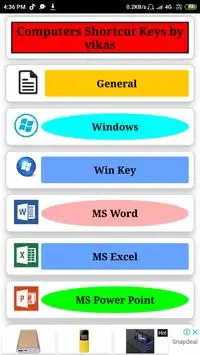 Easy Shortcut keys for Computer Screen Shot 3