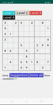 Sudoku game Screen Shot 1