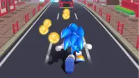 Blue Hedgehog Run: Super Runner Screen Shot 5