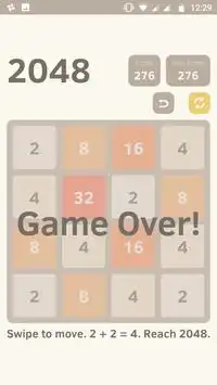 2048 Screen Shot 2