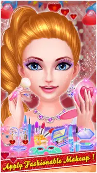 Valentine Beauty Salon : Makeover Girl Game Screen Shot 1