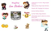 Hug Me Love Stickers & valentineday emoji Screen Shot 8