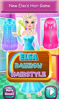 Ice Queen Rainbow Hair Salon Screen Shot 0