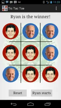 Election 2012 Tic Tac Toe Screen Shot 1