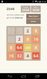 2048 El juego Screen Shot 1