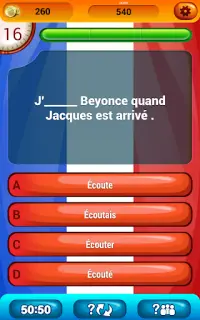 Francese Grammatica Test Quiz Screen Shot 10