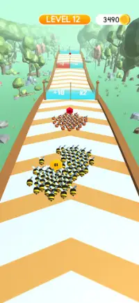 Bee Run 3D – Fun Running Swarm Race Games Screen Shot 2
