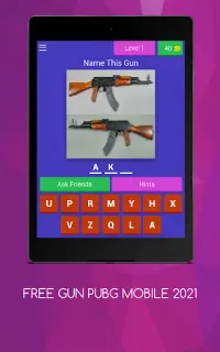 Guess the gun in pubg mobile FREE GUN  2021 Screen Shot 7