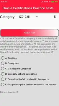 Oracle Certifications Practice Tests Screen Shot 7