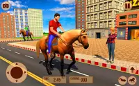 घोड़ा गाड़ी टैक्सी परिवहन खेल Screen Shot 1