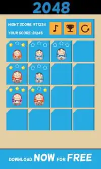 2048 roly poly dolls Screen Shot 1