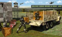 Offroad Tentara Transporter Truk Sopir Permainan Screen Shot 3