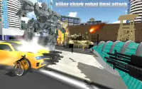 Warrior Robot Shark Game:Angry Shark Simulator App Screen Shot 21