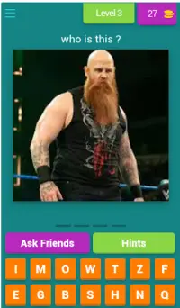 WWE Quiz game - Guess the wrestler Screen Shot 3