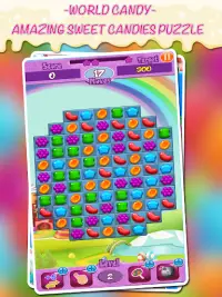 Blast Candies in World Candy: Free Match 3 Puzzle Screen Shot 4
