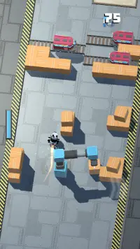 Pixel 3D Panda Runner - Factory Escape Screen Shot 1