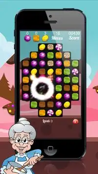 Happy Granny : Candy Match 3 Puzzle Screen Shot 7