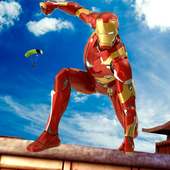 Flying Iron Superhero Man -  rescate de la ciudad