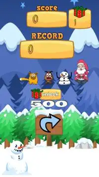 Pou  jump Christmas Screen Shot 0