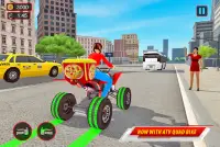 मोटो बाइक पिज्जा डिलीवरी - लड़की खाना खेल Screen Shot 9