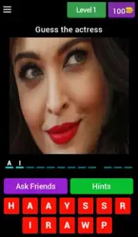 Bollywood Actors Actress Quiz Screen Shot 0