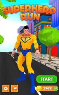 Superhero Run - Endless Running Game Screen Shot 0