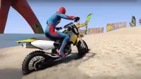 Tricky Bike Superhero Races Screen Shot 0