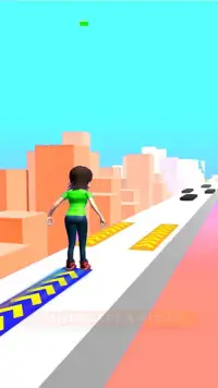 Roller Skate Sky Stunt Run Challenge Screen Shot 3