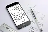 How to Draw Hello Kitty Character Screen Shot 1