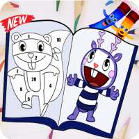 coloring for Happy Tree Friends