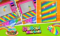 Rainbow Swiss Roll 케이크 메이커! 새로운 요리 게임 Screen Shot 2