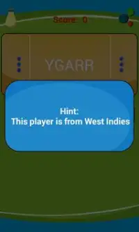 Cricketers Word Game Screen Shot 2