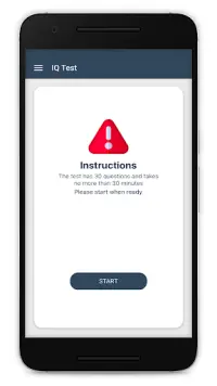 IQ Test Screen Shot 1