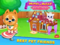 Kitty & best pet Vet Care Welpen: Minni & Milly Screen Shot 0