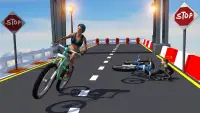 BMX Cycle Mega Ramp Stunts - Trò chơi Đua xe đạp Screen Shot 2