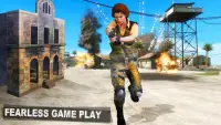 moderno Menina Comando:Livre FPS Tiroteio Aventura Screen Shot 2